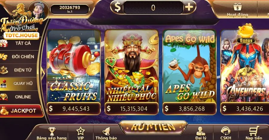 Máy đánh bạc và game slot